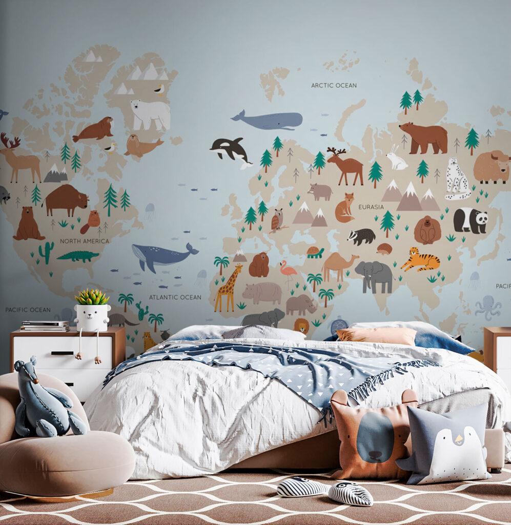 Animals on light blue — interior 2