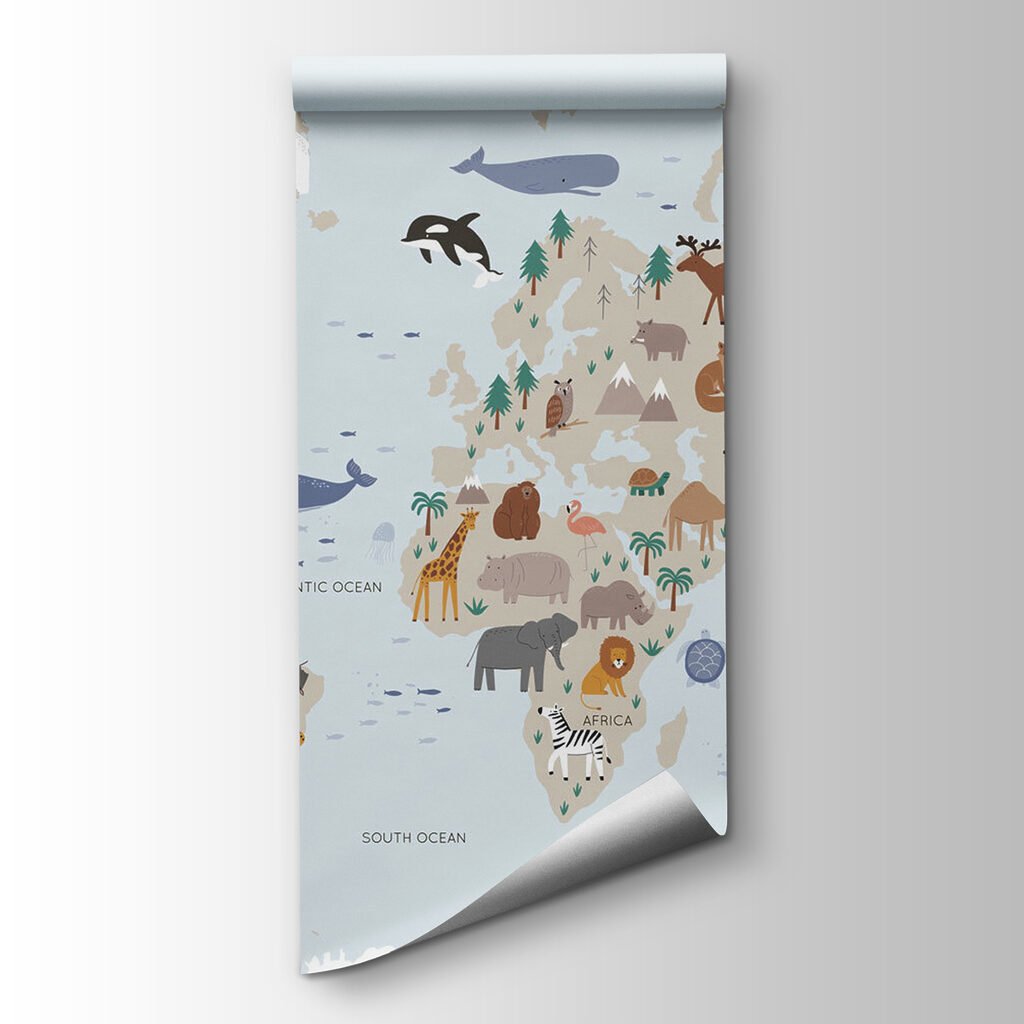Animals on light blue — product view