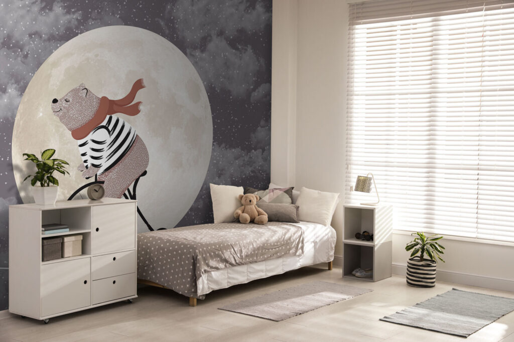 Bear cycles by moonlight — interior 2