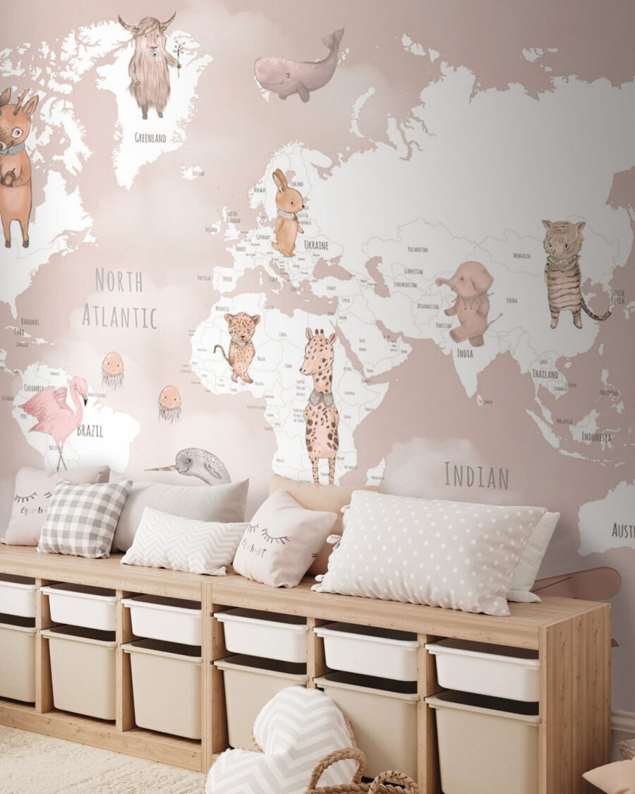 White world map — interior 2