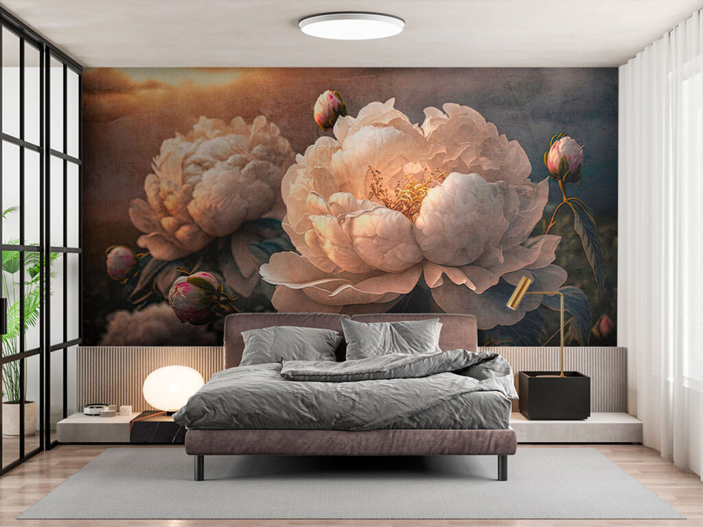 Peonies under dusky clouds — interior 2