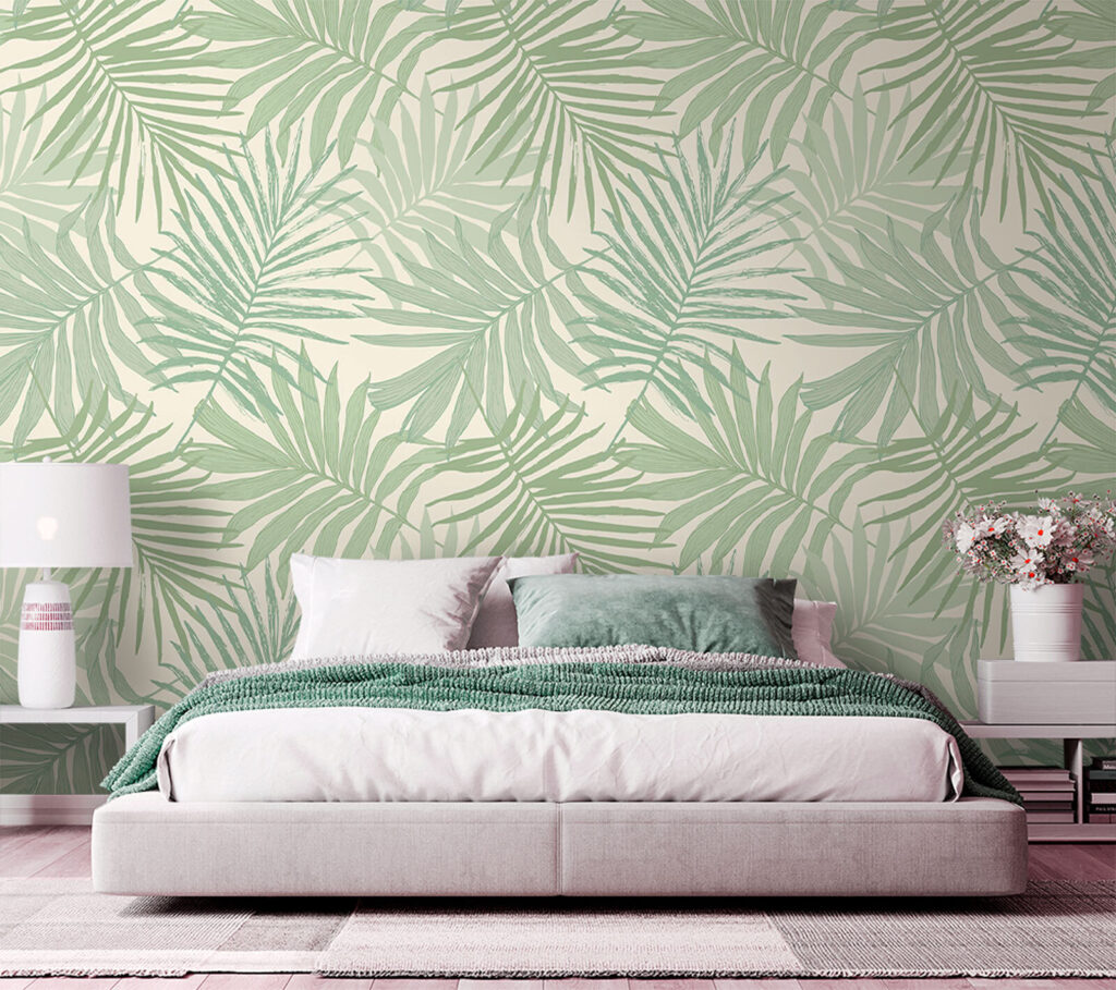 Fine green palm fronds — interior 2