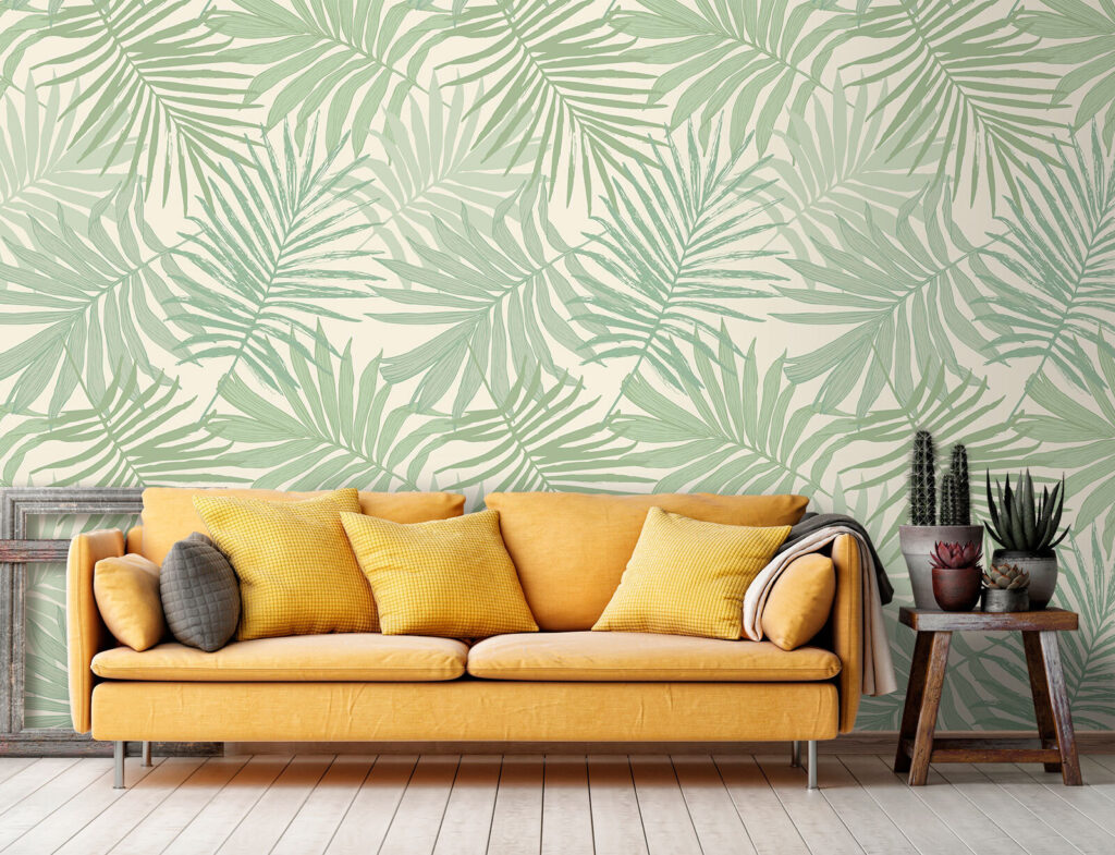Fine green palm fronds — interior 3