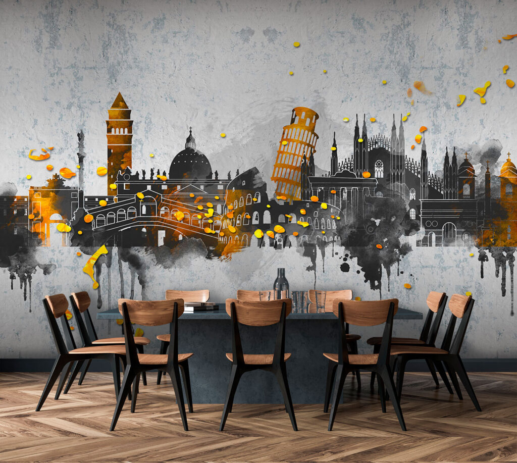 Cities with gold splashes — interior 3
