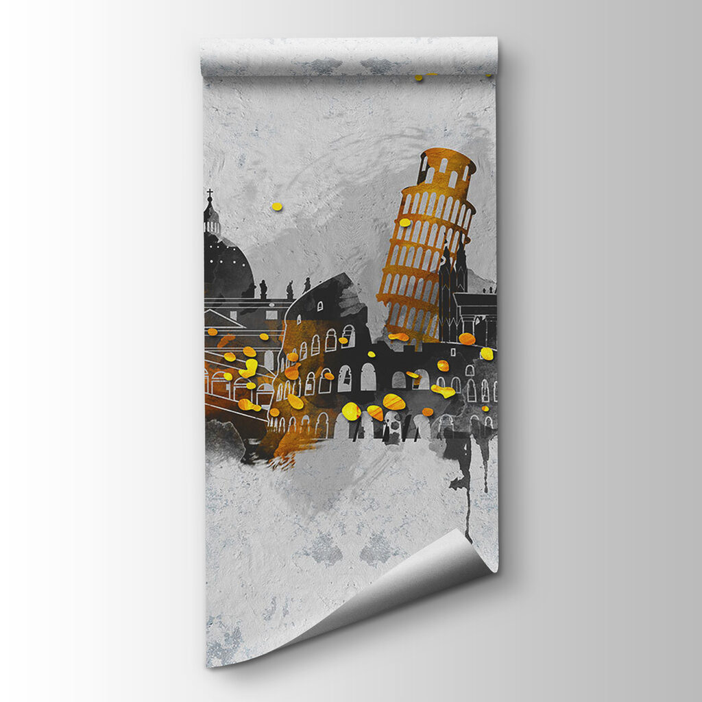 Cities with gold splashes — product view