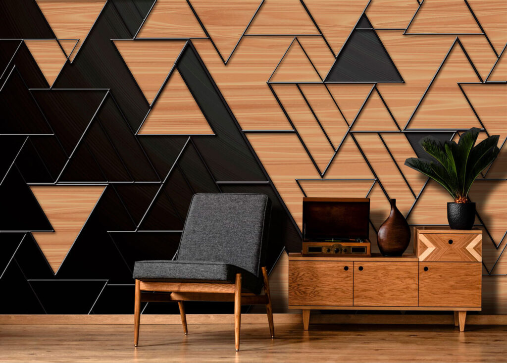 Brown and black triangles — interior 2