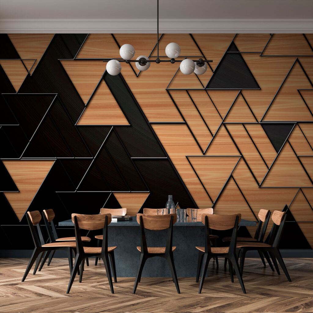 Brown and black triangles — interior 3