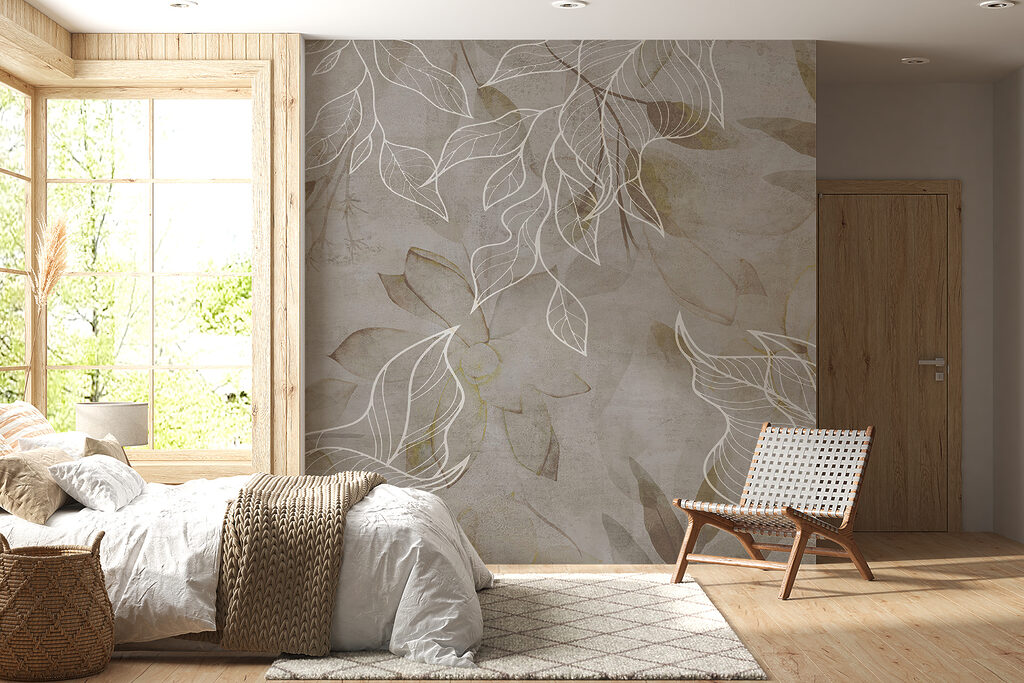 White leaf outlines — interior 4