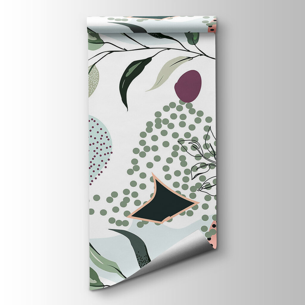 Leaves among playful dots — product view