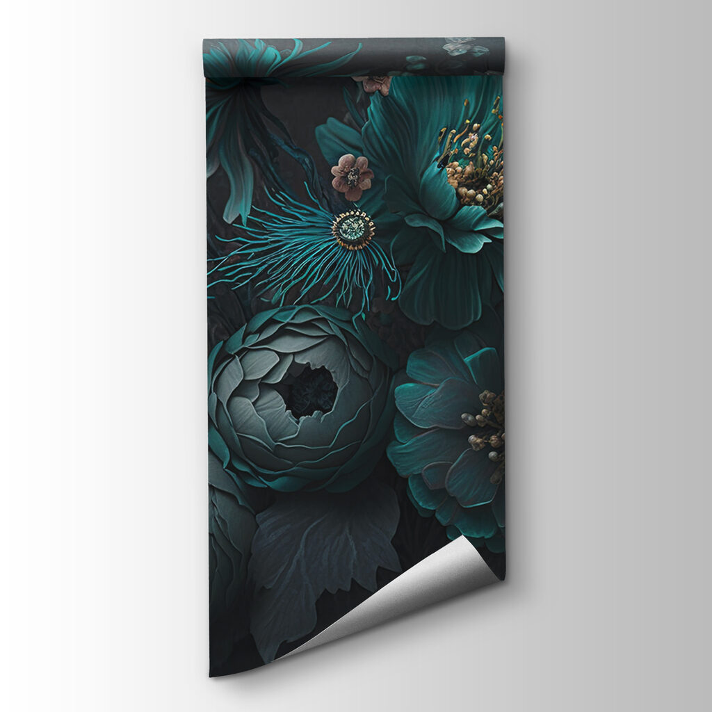 Blue-green flowers — product view