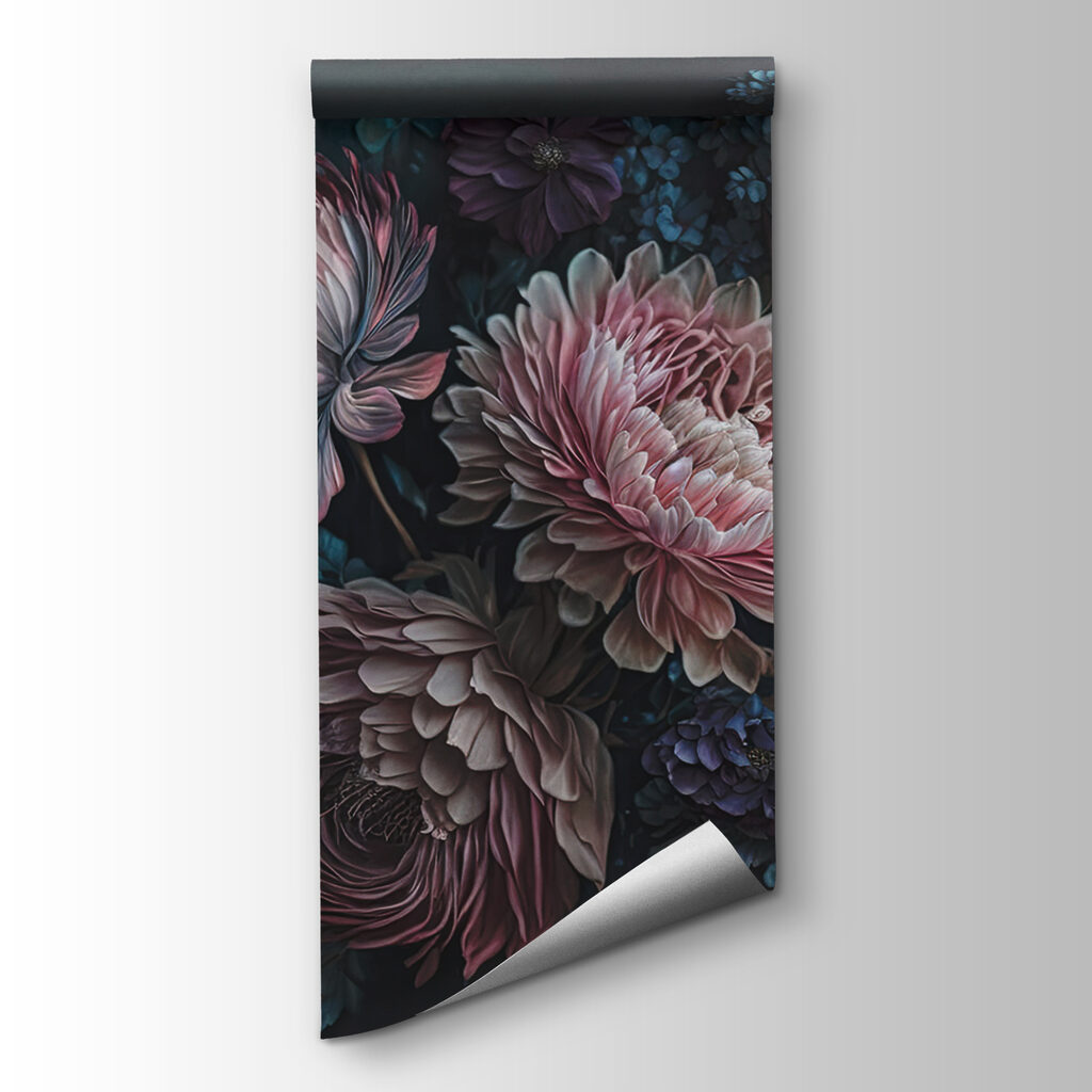 Dusty pink chrysanthemums — product view