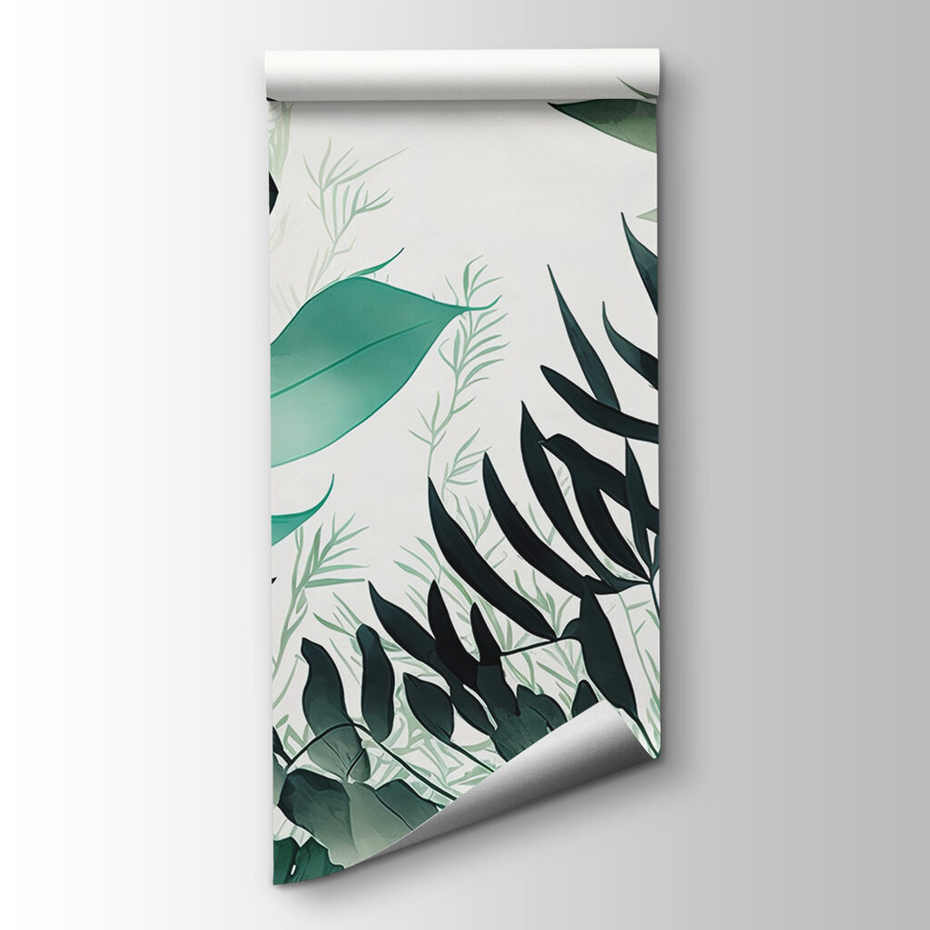 Leaf silhouettes around light — product view