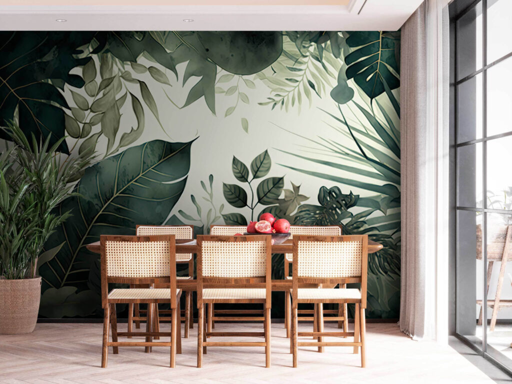 Dark leaves, gold veins — interior 3