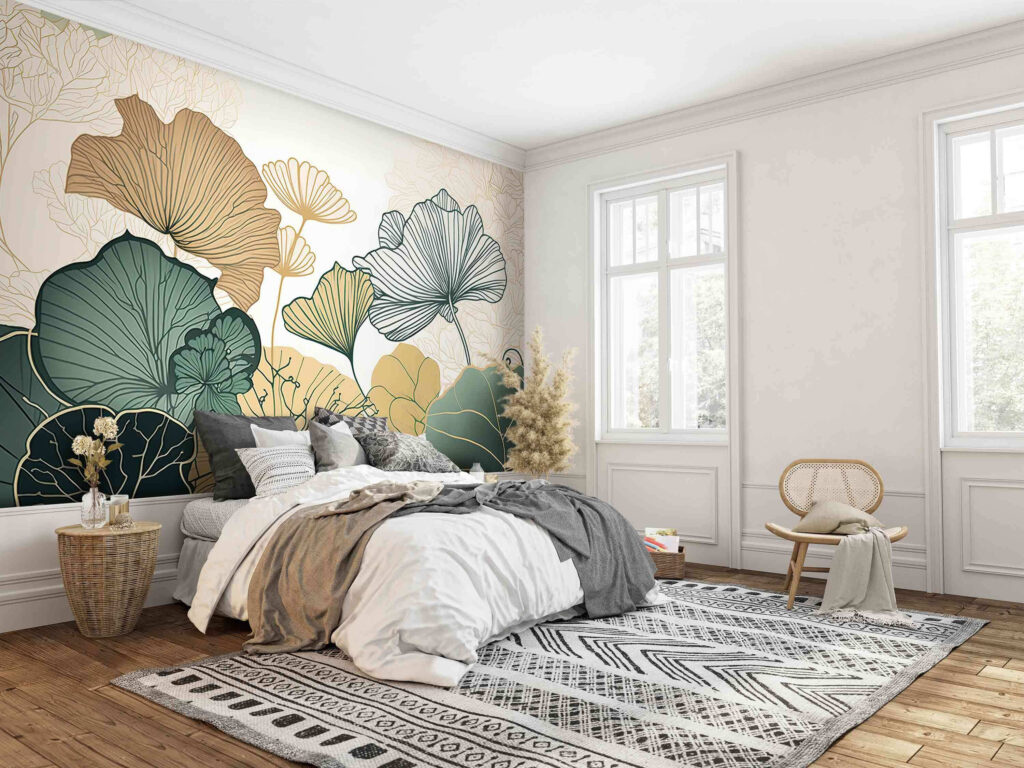 Leaf fans in colour — interior 1