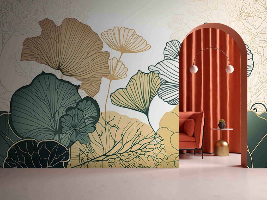 Leaf fans in colour — interior 2