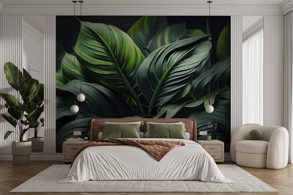 Deep green leaves fanning — interior 4