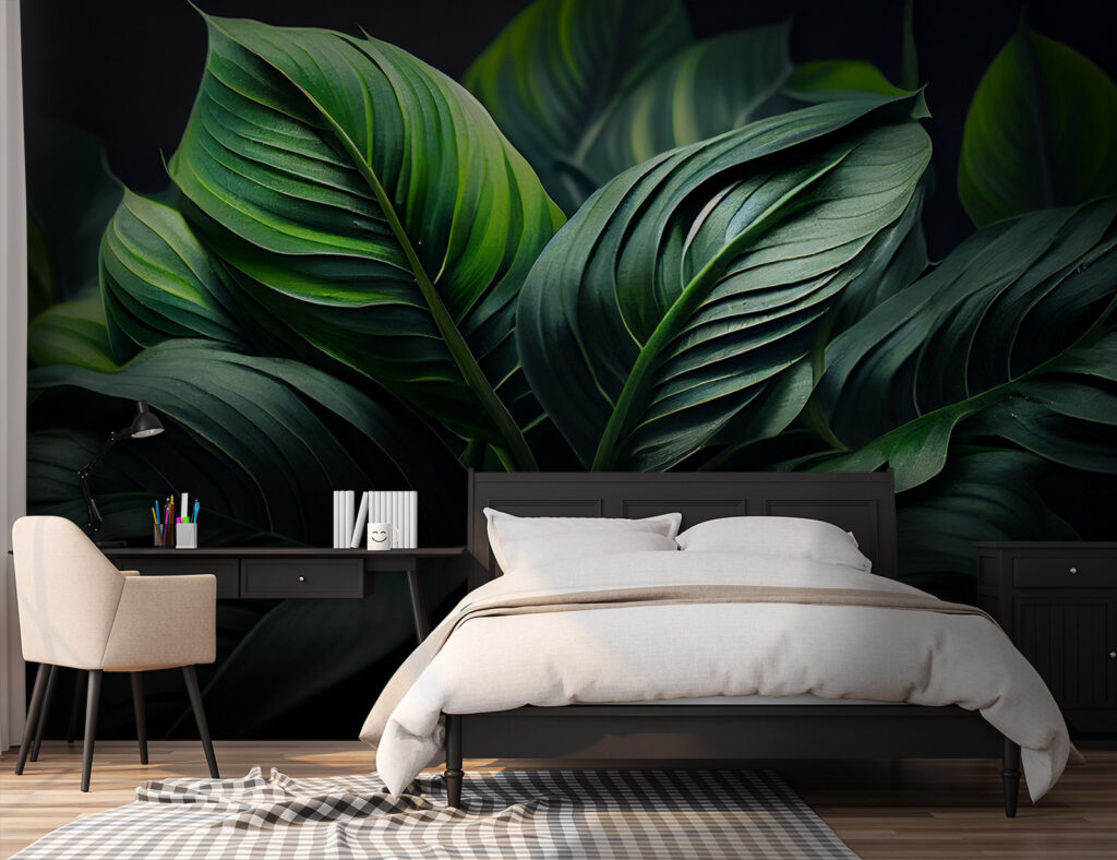 Deep green leaves fanning — interior 2