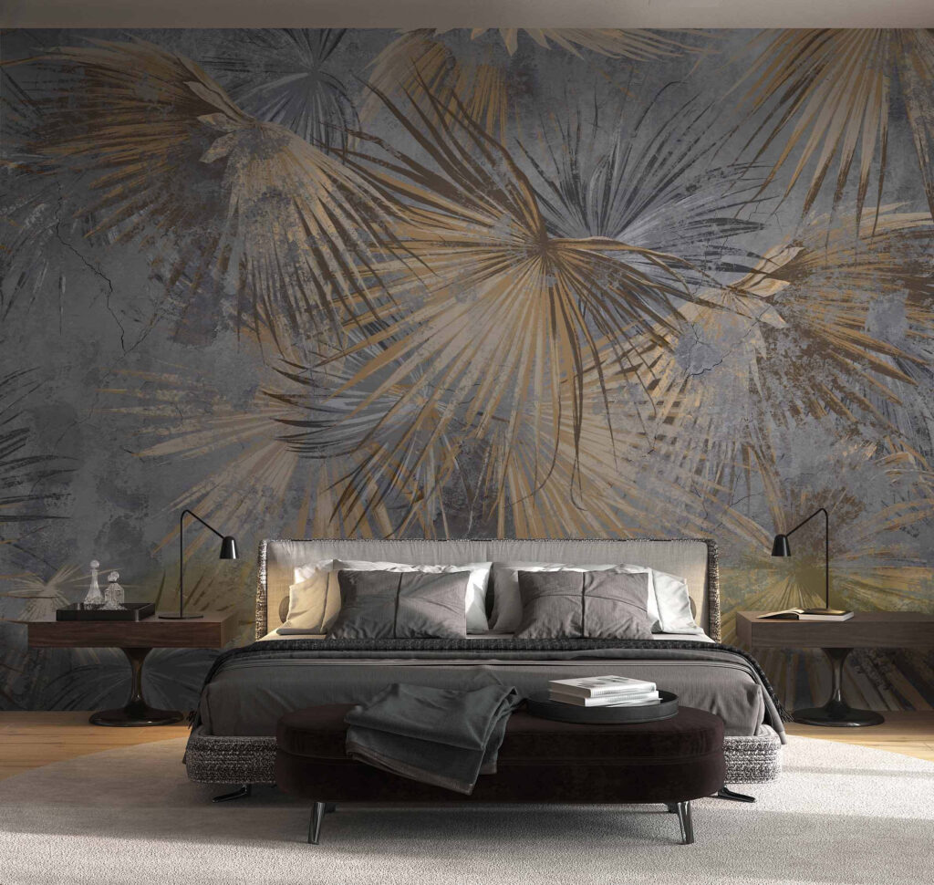 Palm fronds with gold — interior 2