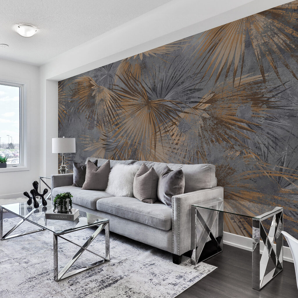 Palm fronds with gold — interior 5