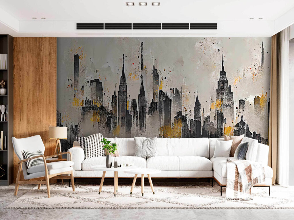 Skyline in grey ochre — interior 3