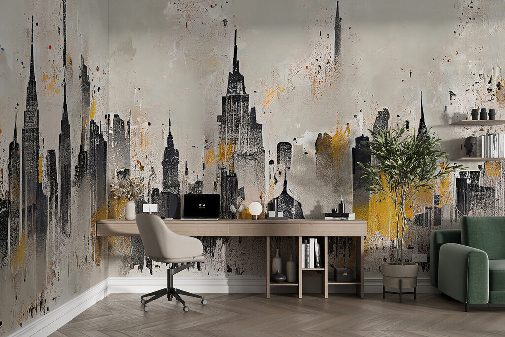 Skyline in grey ochre — interior 4
