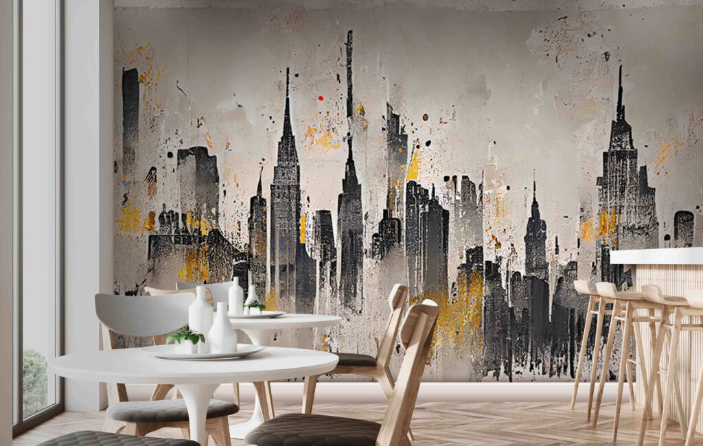 Skyline in grey ochre — interior 1