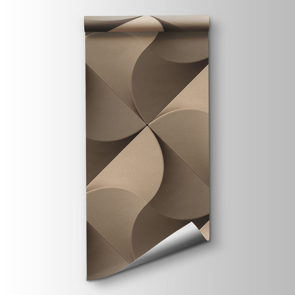 Folded leaves in taupe — product view