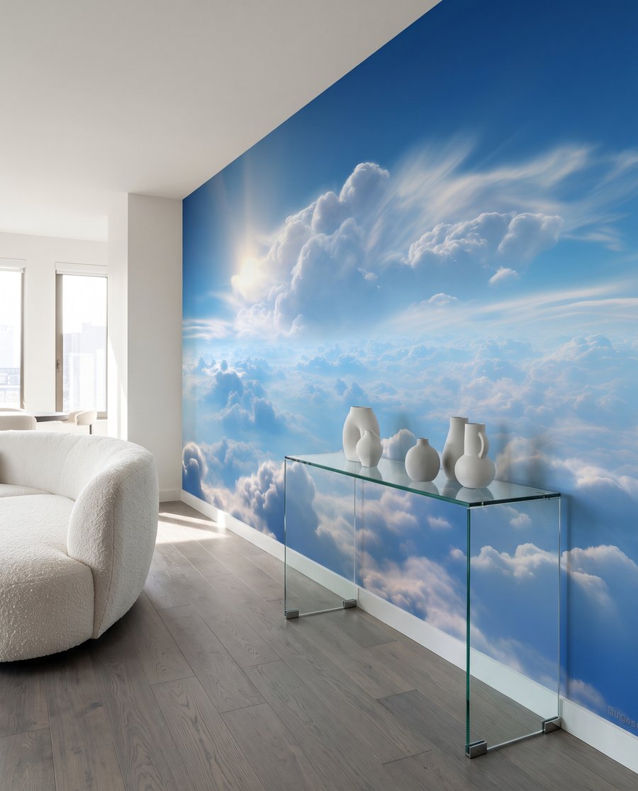 Above the Clouds in an interior