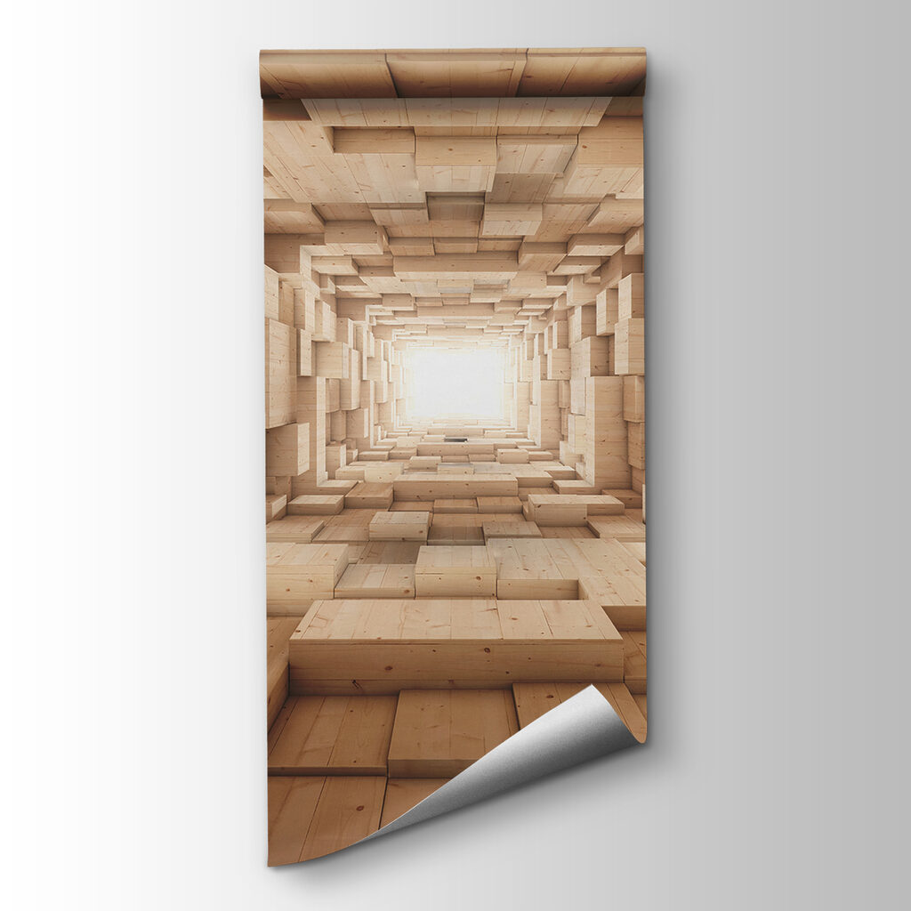 Wood-look block tunnel — product view
