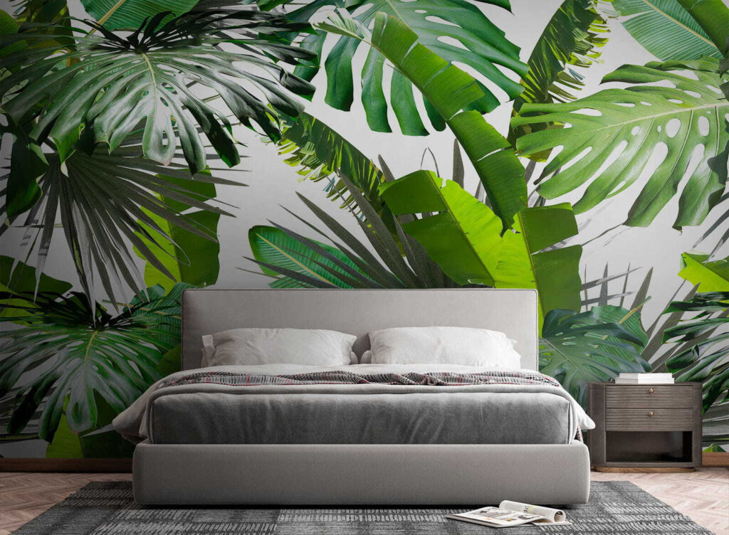 Jungle leaves catch light — interior 2