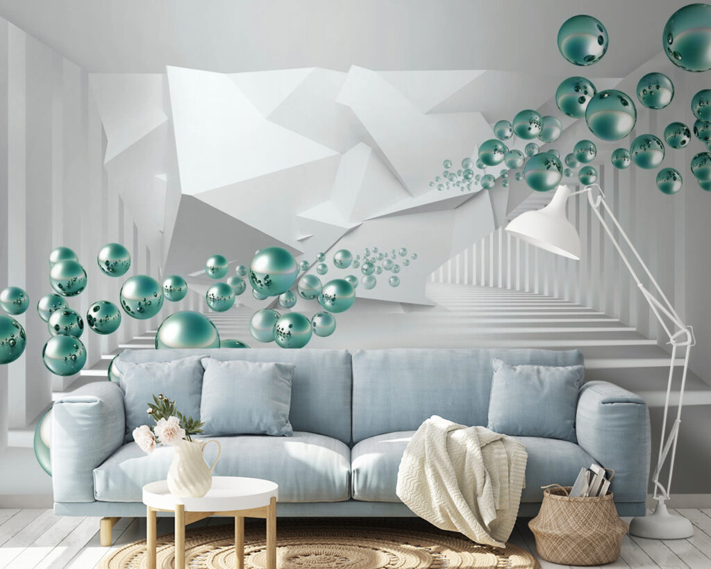 Spheres in the corridor — interior 3