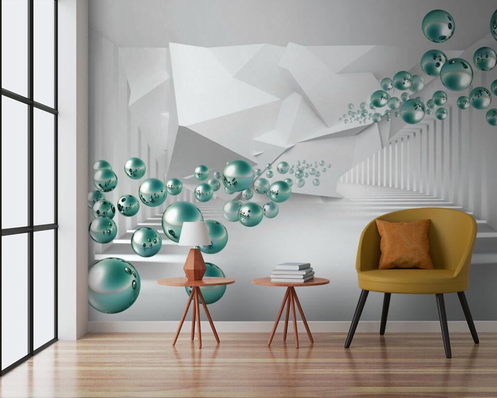 Spheres in the corridor — interior 4