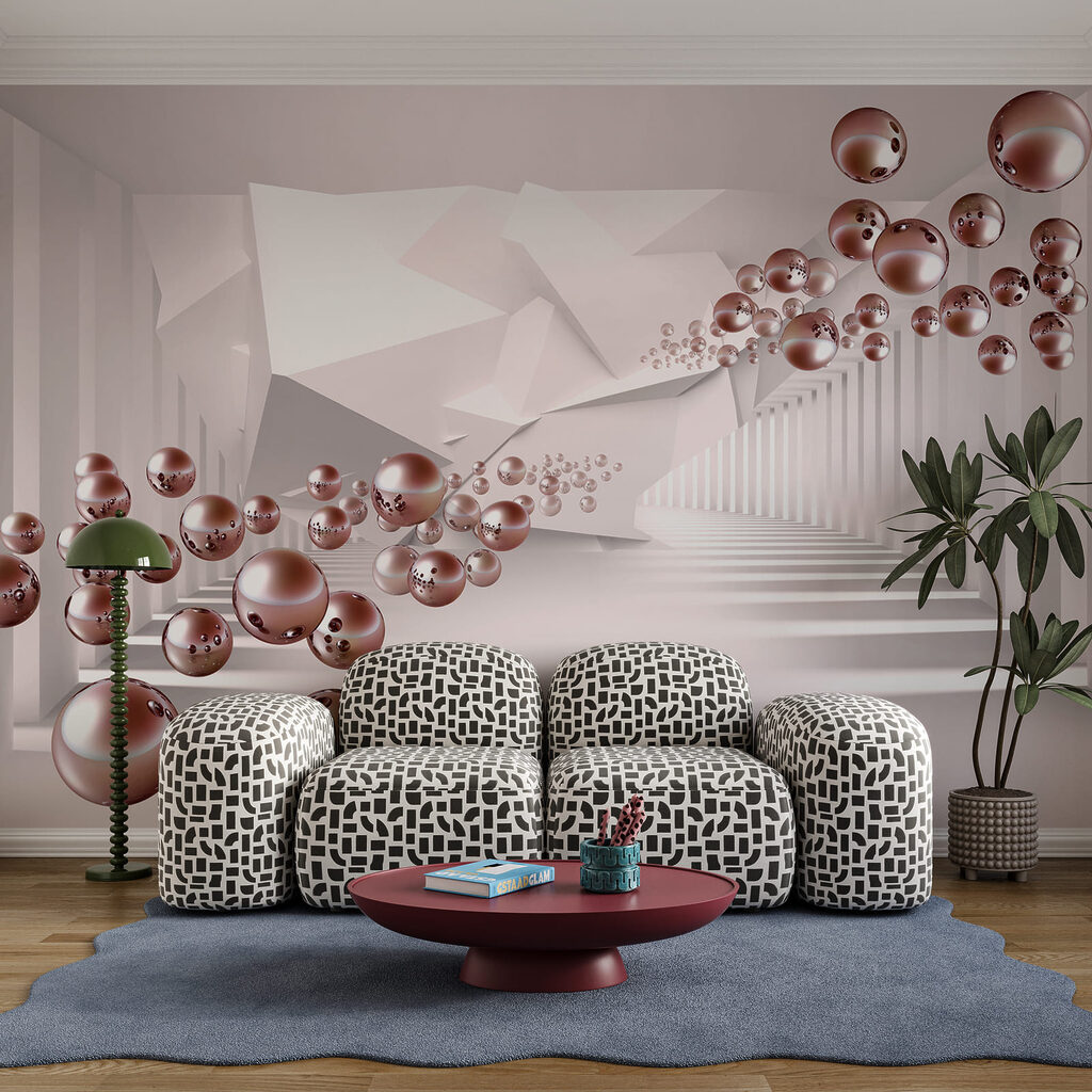 Spheres in the corridor — interior 4