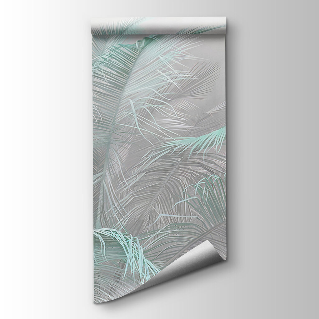 Turquoise palms in mist — product view