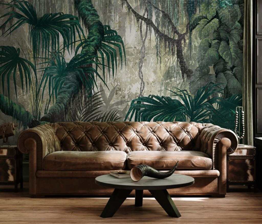 Palms on weathered paint — interior 1
