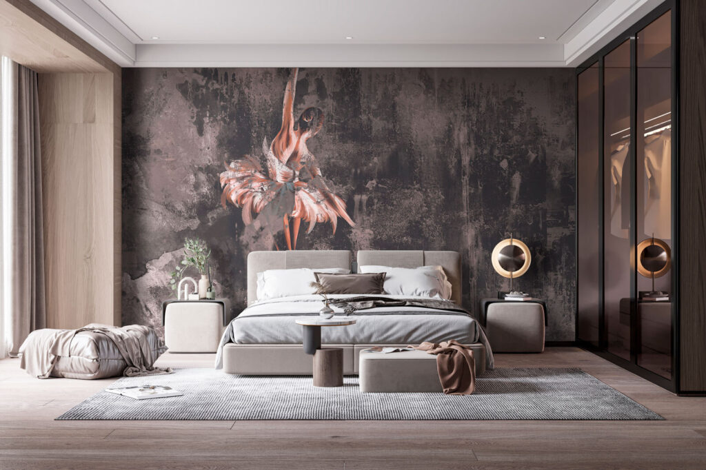 Ballerina in weathered paint — interior 1