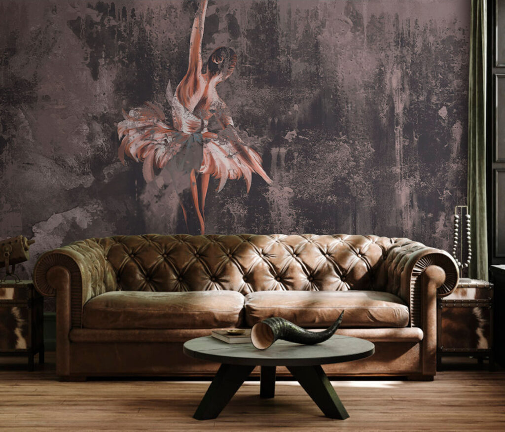 Ballerina in weathered paint — interior 2