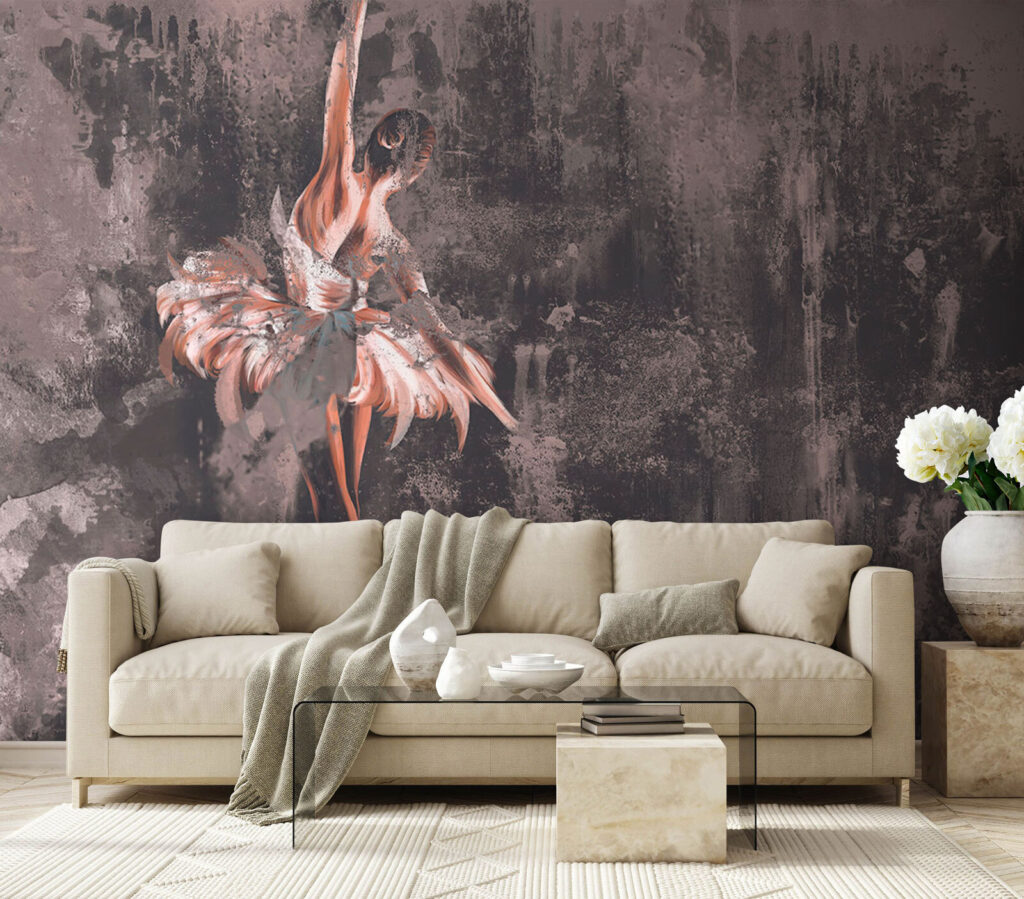 Ballerina in weathered paint — interior 3