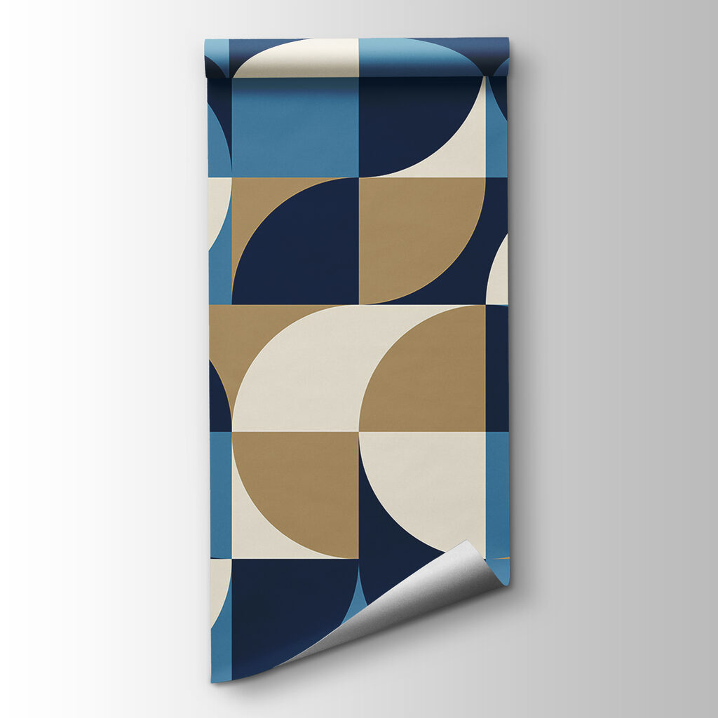 Quarter circles in ochre — product view