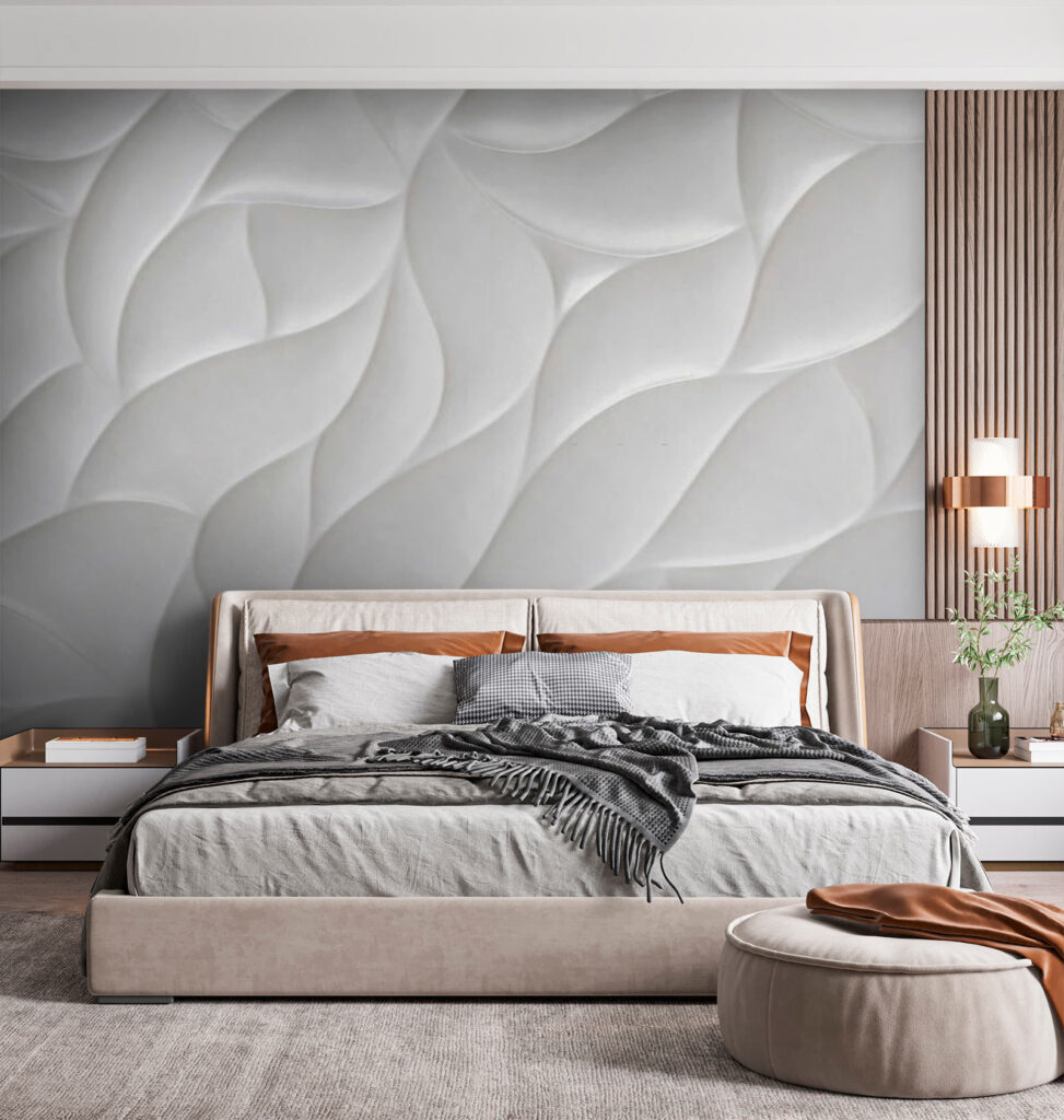 White leaf folds repeating — interior 1