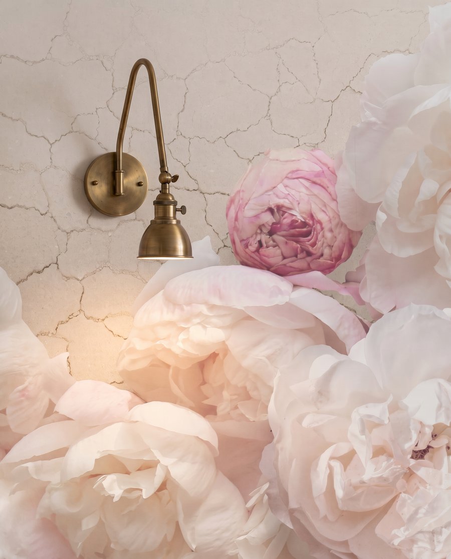 Peonies in Relief — detail
