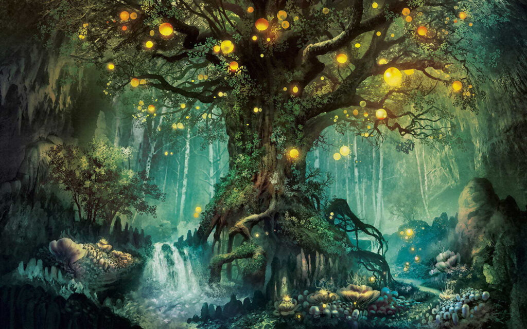 Enchanted Lantern Tree — full design