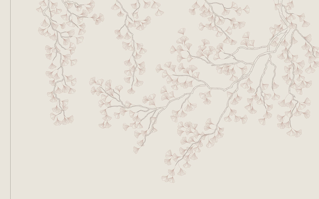 Blossom along the top — full design