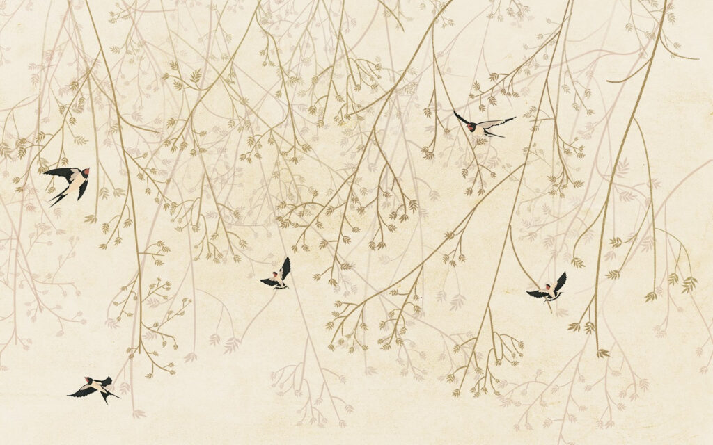 Long curved branches — full design