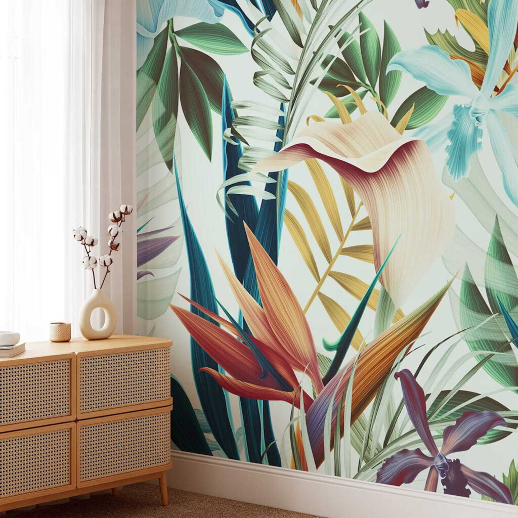 Bright tropical leaves — interior 2
