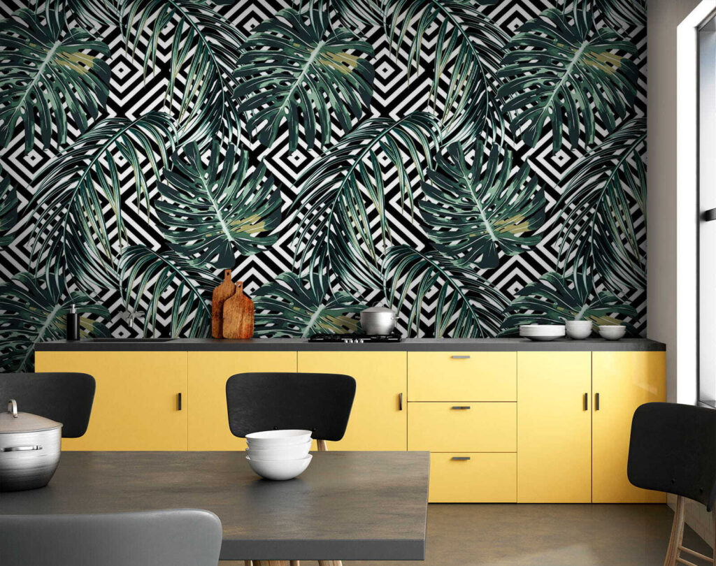 Tropical leaves on lattice — interior 1