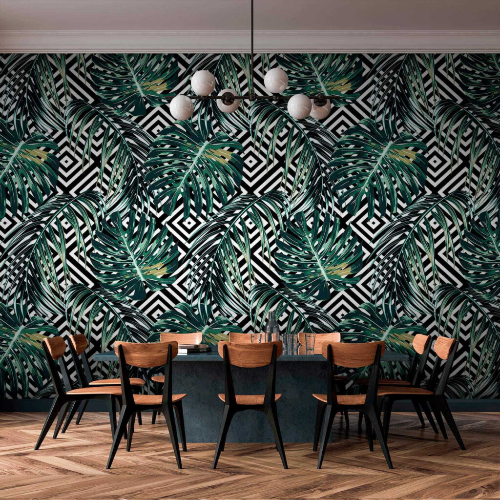 Tropical leaves on lattice — interior 4