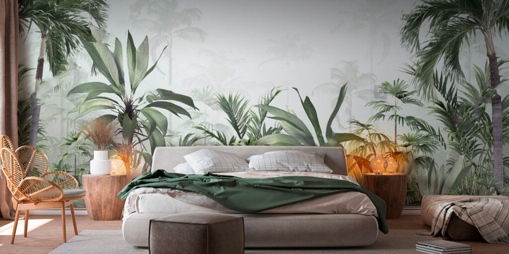 Pale palms in layers — interior 1