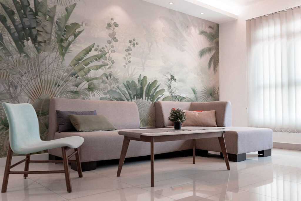 Tropical Green Haven in an interior