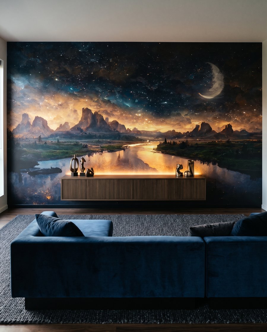 Moon Over the River in an interior